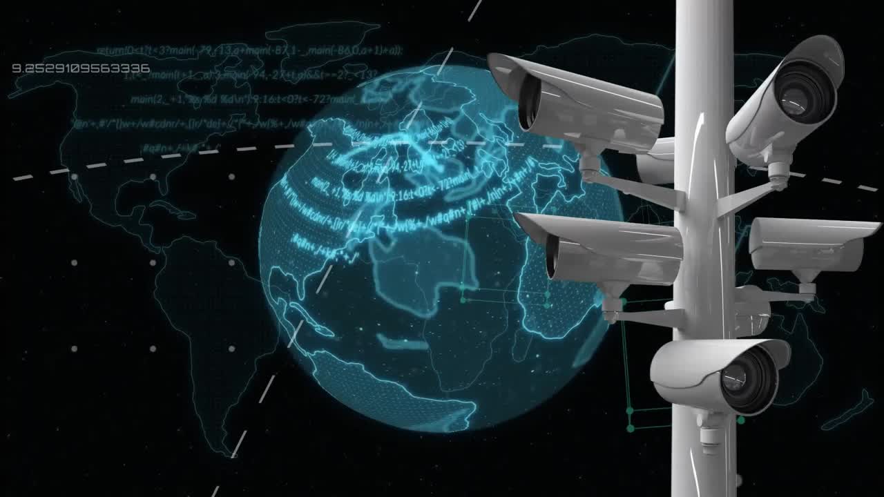 Telecamera a circuito chiuso e globo digitale