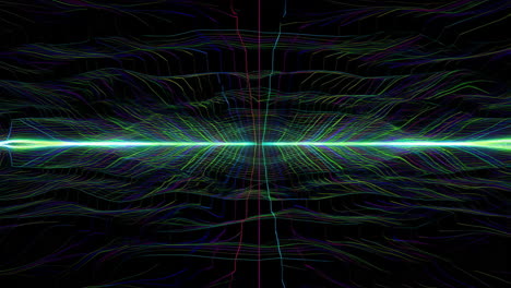 abstract futuristic grid with glowing lines