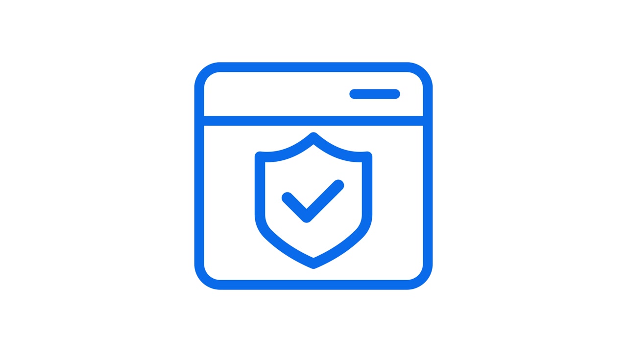 Animated Security Shield Icon Showing Breach and Repair