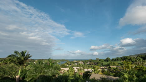 Timelapse-De-Nubes-Sobre-La-Isla-Mauricio