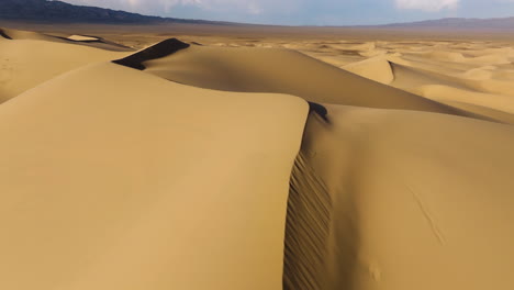 vast landscape of gobi desert during sunrise in mongolia