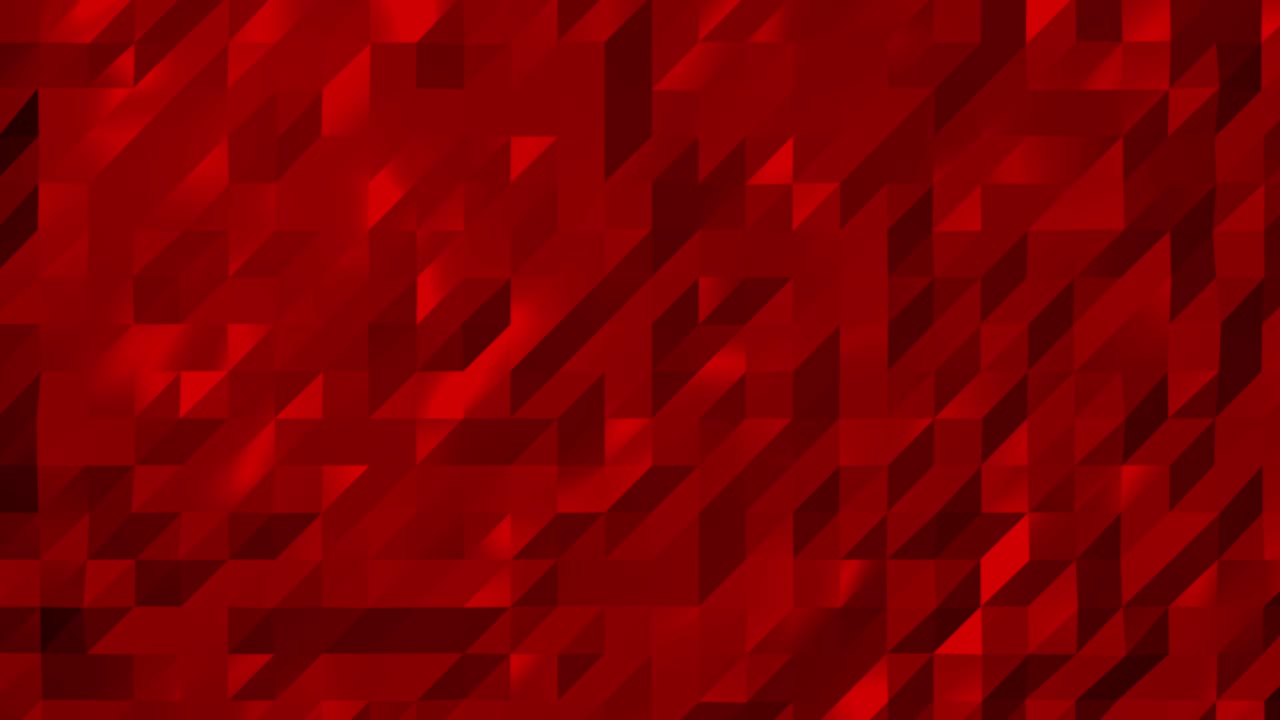 Motivo geometrico 3D astratto rosso. Sfondo metallico a mosaico per presentazione aziendale