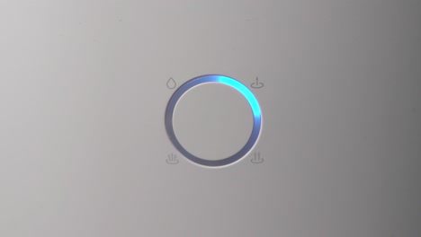 touch button, electronic device controller. round led indicator, luminous blue