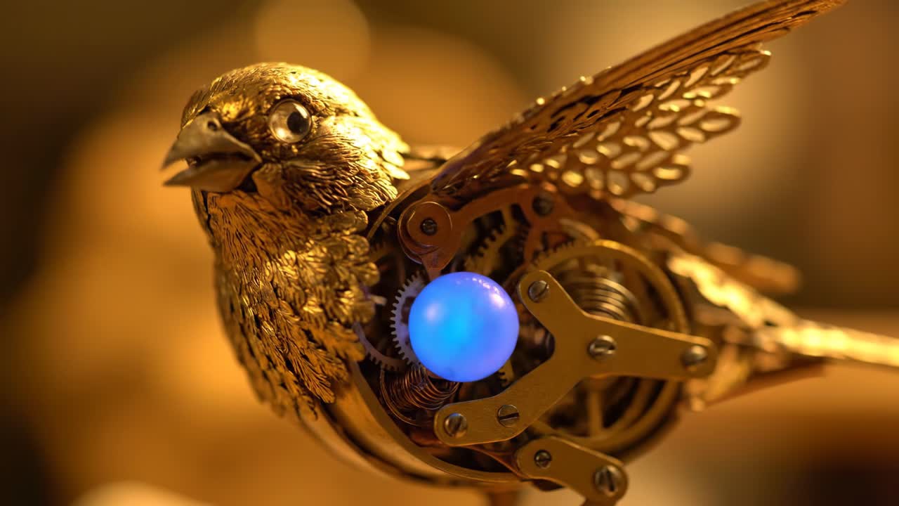 Steampunk Mechanical Bird