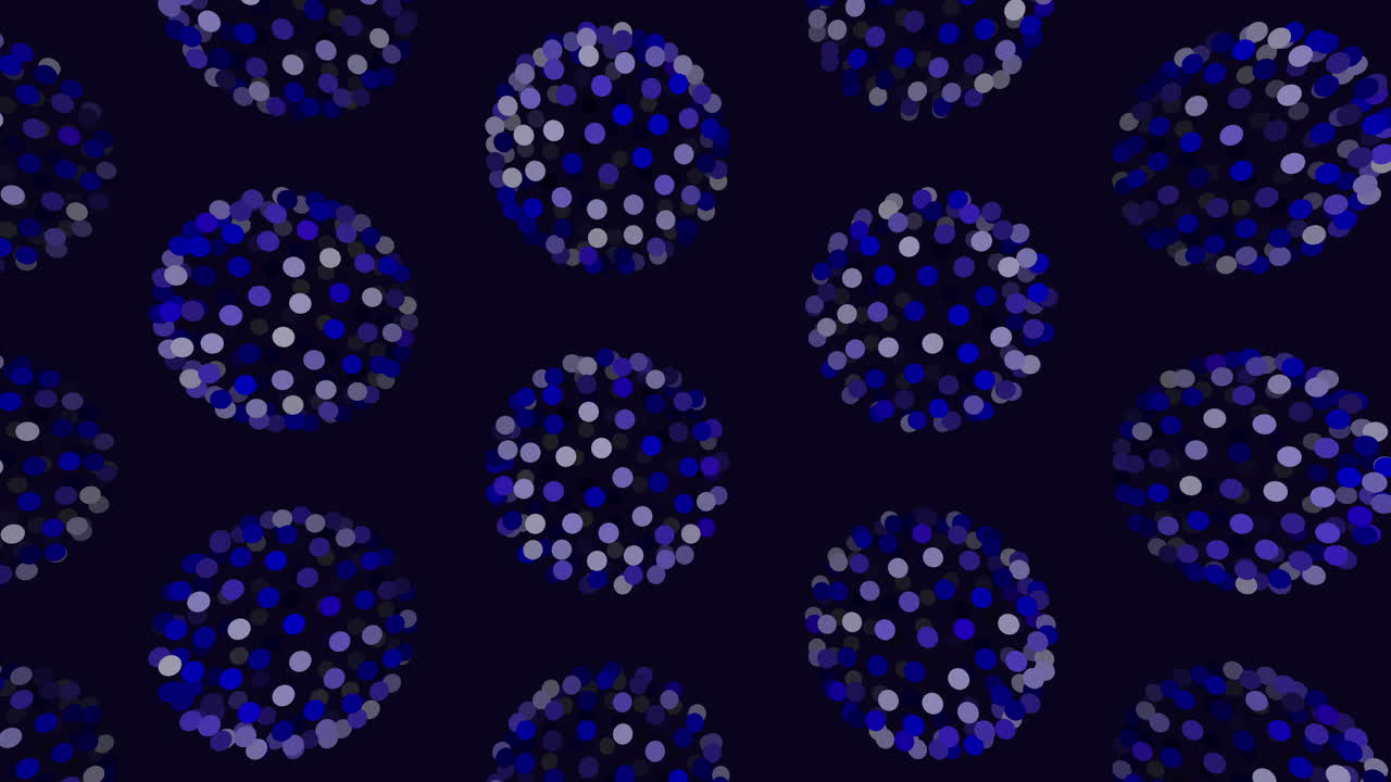 Một nhóm những quả cầu đầy màu sắc neon