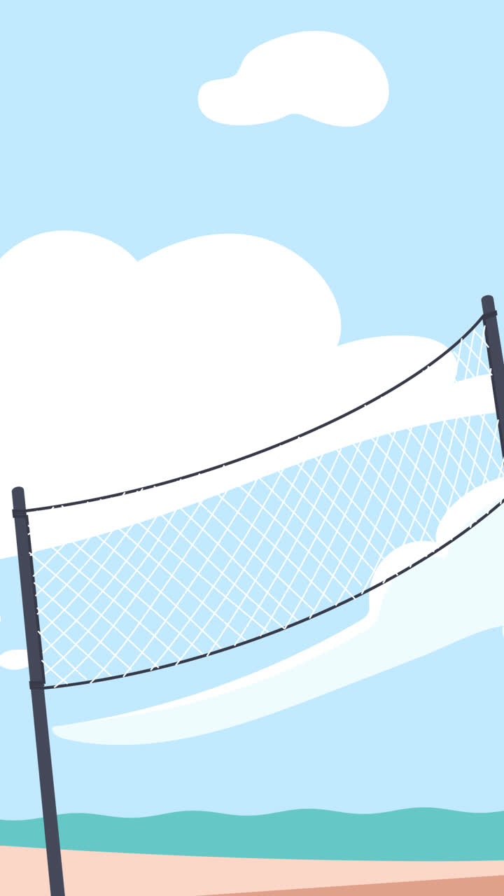 해변 배구 를 하는 여자