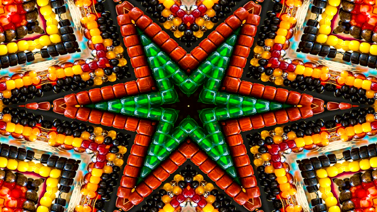 patrón kaleidoscópico abstracto