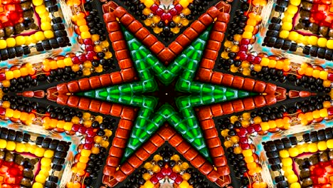 patrón kaleidoscópico abstracto