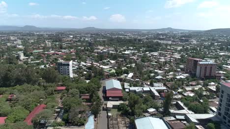 Ariel-shot-of-Bahir-dar-city-pan-from-a-drone