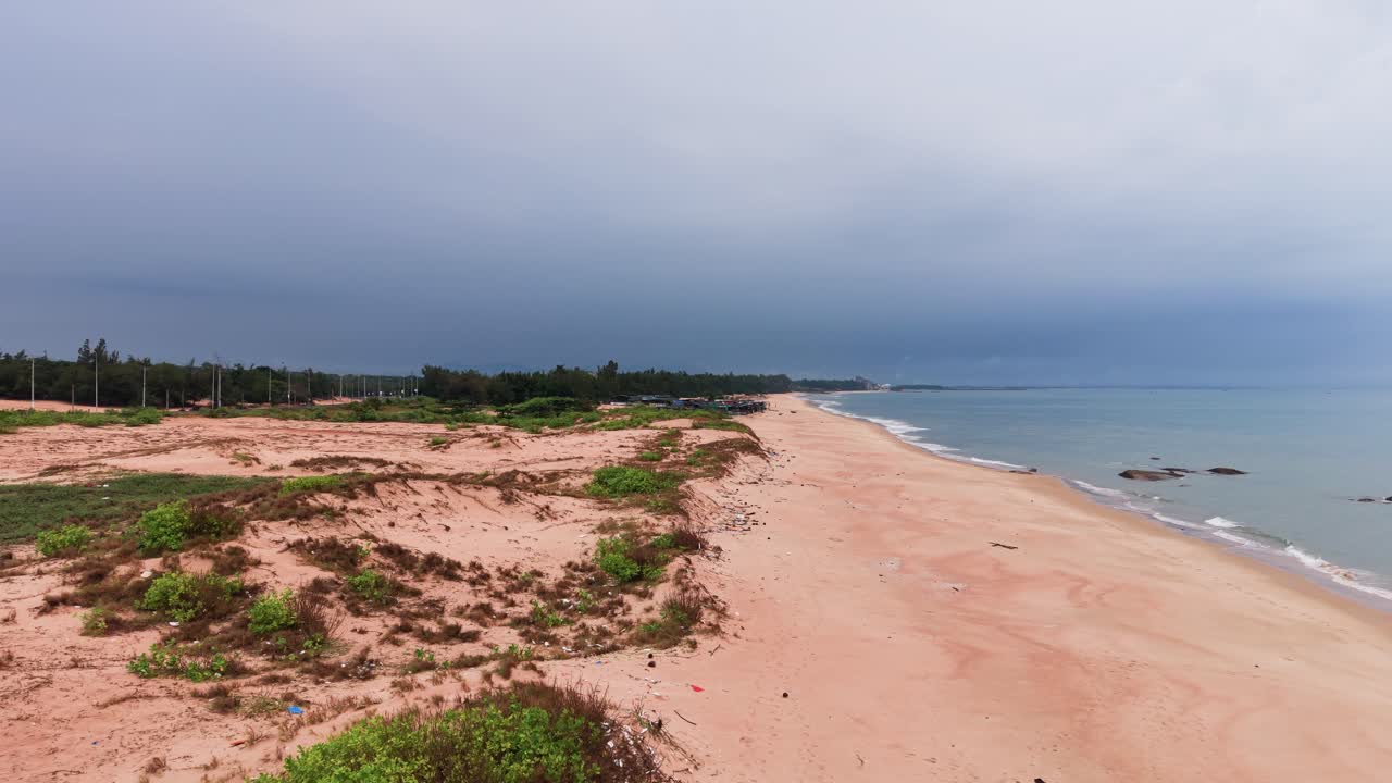 Fırtına Öncesinde Denizin Hava Panoramik Görüntüsü