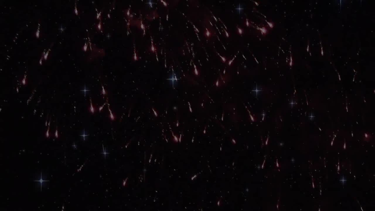 animación de fuegos artificiales sobre fondo negro