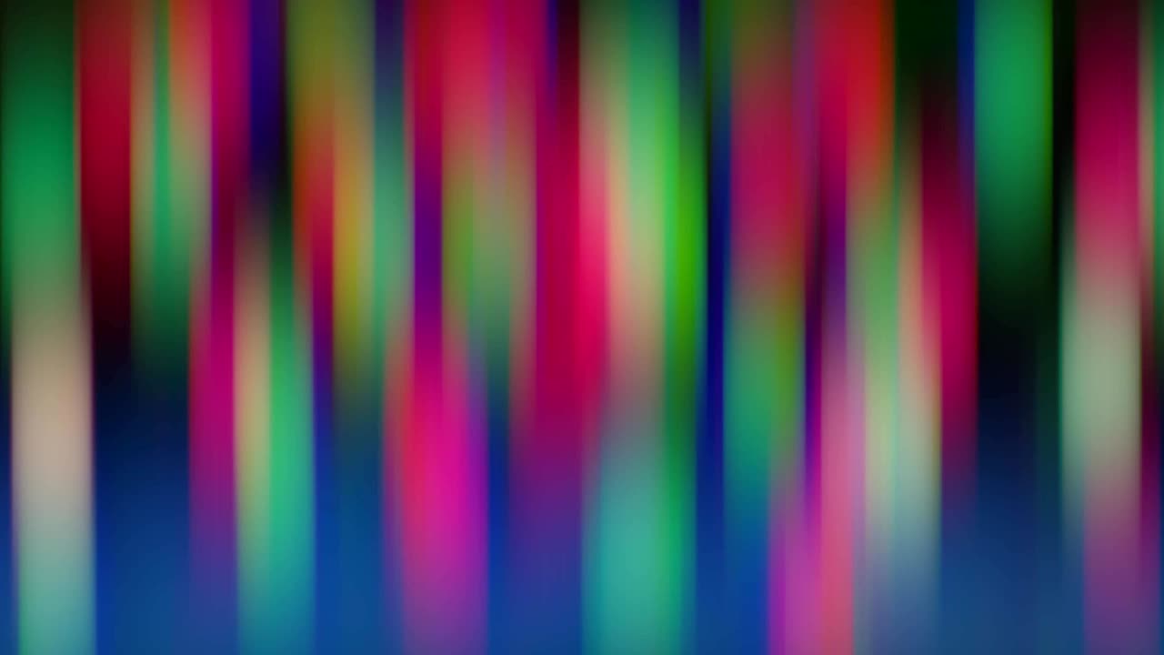 movimiento distorsionado y borroso de luces brillantes multicolores
