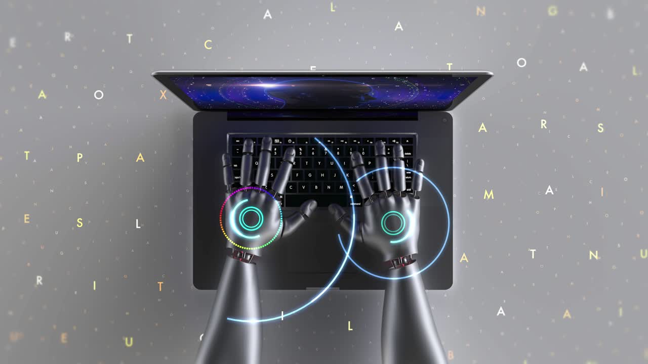 Advanced robot hands using laptop computer