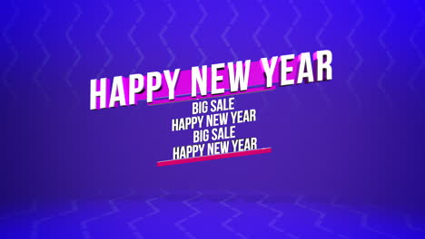 Modern-Happy-New-Year-text-on-blue-zigzag-geometric-pattern