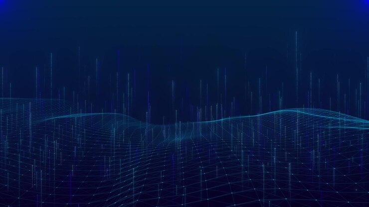 3d wireframe futuristic technology digital cyberspace hud data flow cyberspace matrix cyber space