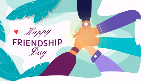 motion graphic of international friendship day banners set