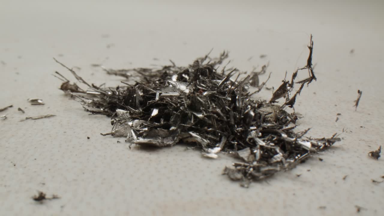 금속 조각과 조각