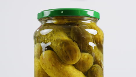 jar of pickled cucumbers