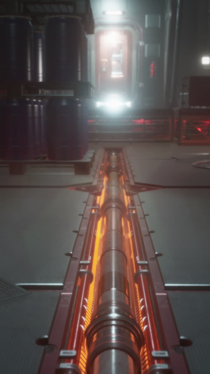 Futuristic Spaceship Corridor