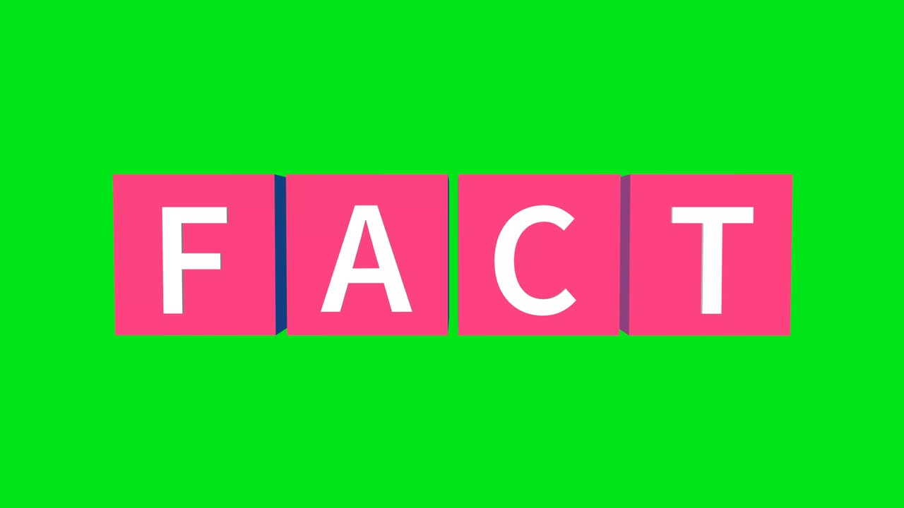 la palabra "hecho" se cambia a falso, en un fondo verde. red social y concepto de noticias.