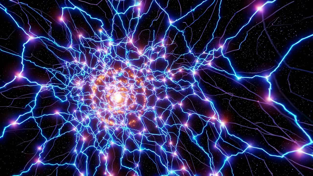 Abstract Electric Spiral Galaxy