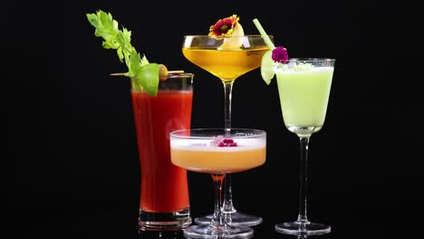 colorful cocktails