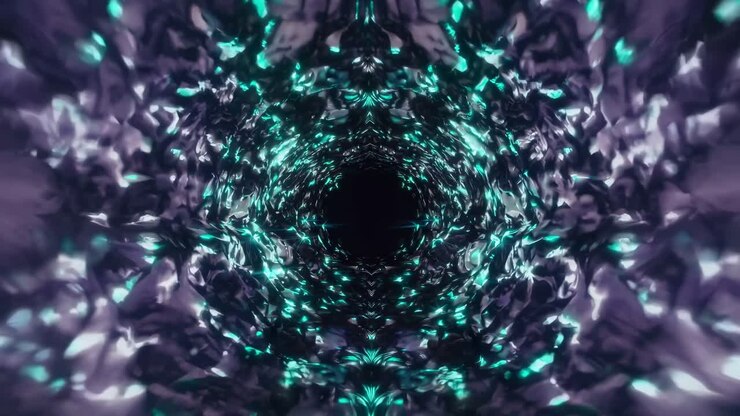 Abstraktní futuristický tunel