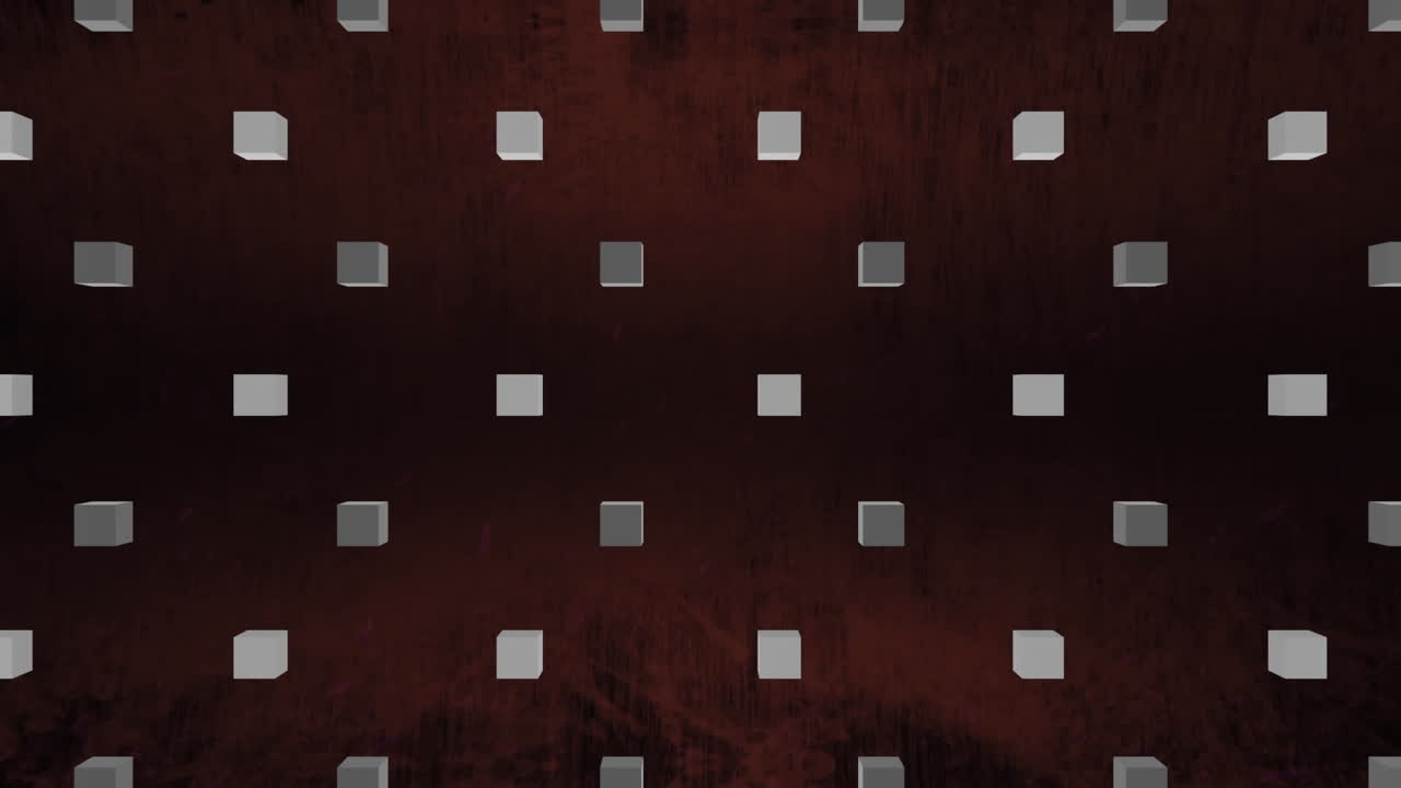 Animation of squares moving on black background