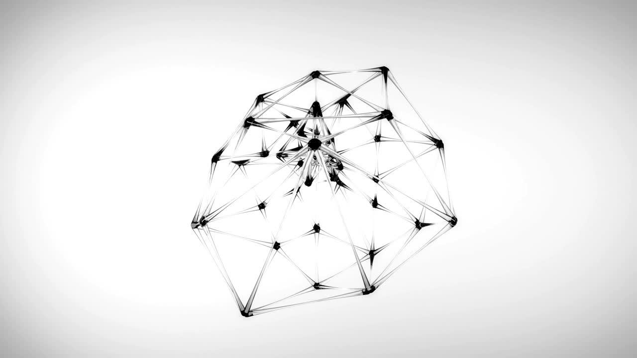 estructura molecular de vidrio abstracto de 4k.