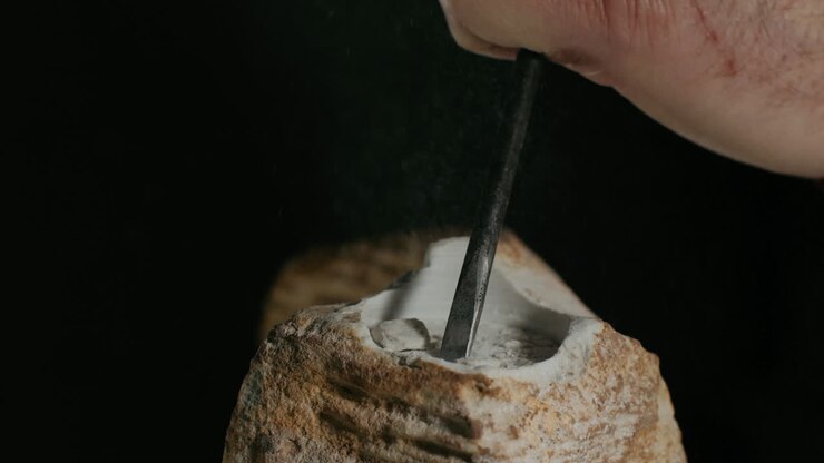 Stone Carving in Progress