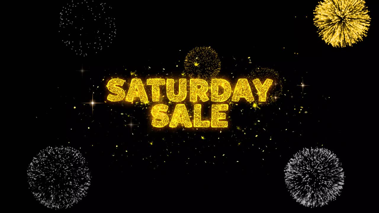 Saturday Sale Fireworks Graphic Design