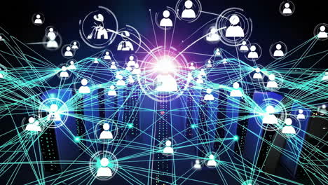 global network connections in a data center