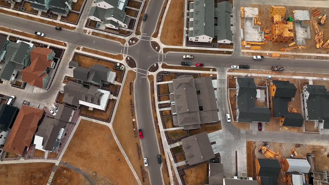 vista superior desde la intersección de la carretera de la isla en la isla al amanecer en el sur de jordania, utah - vista aérea de pájaros