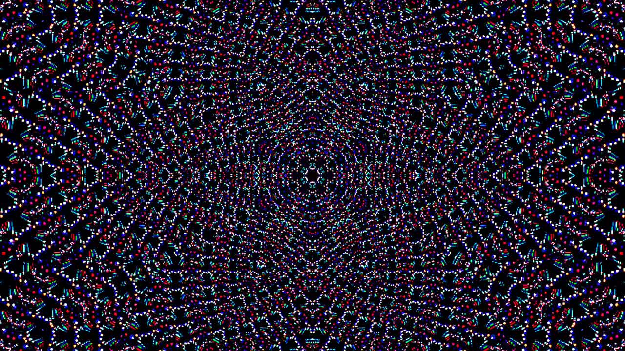 luz abstracta brillante que gobierna el color completo, caleidoscopio