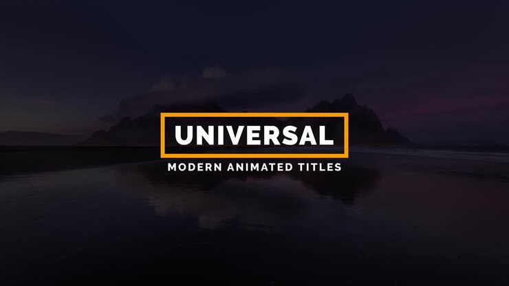 Modern and Creative Animated Typography Titles