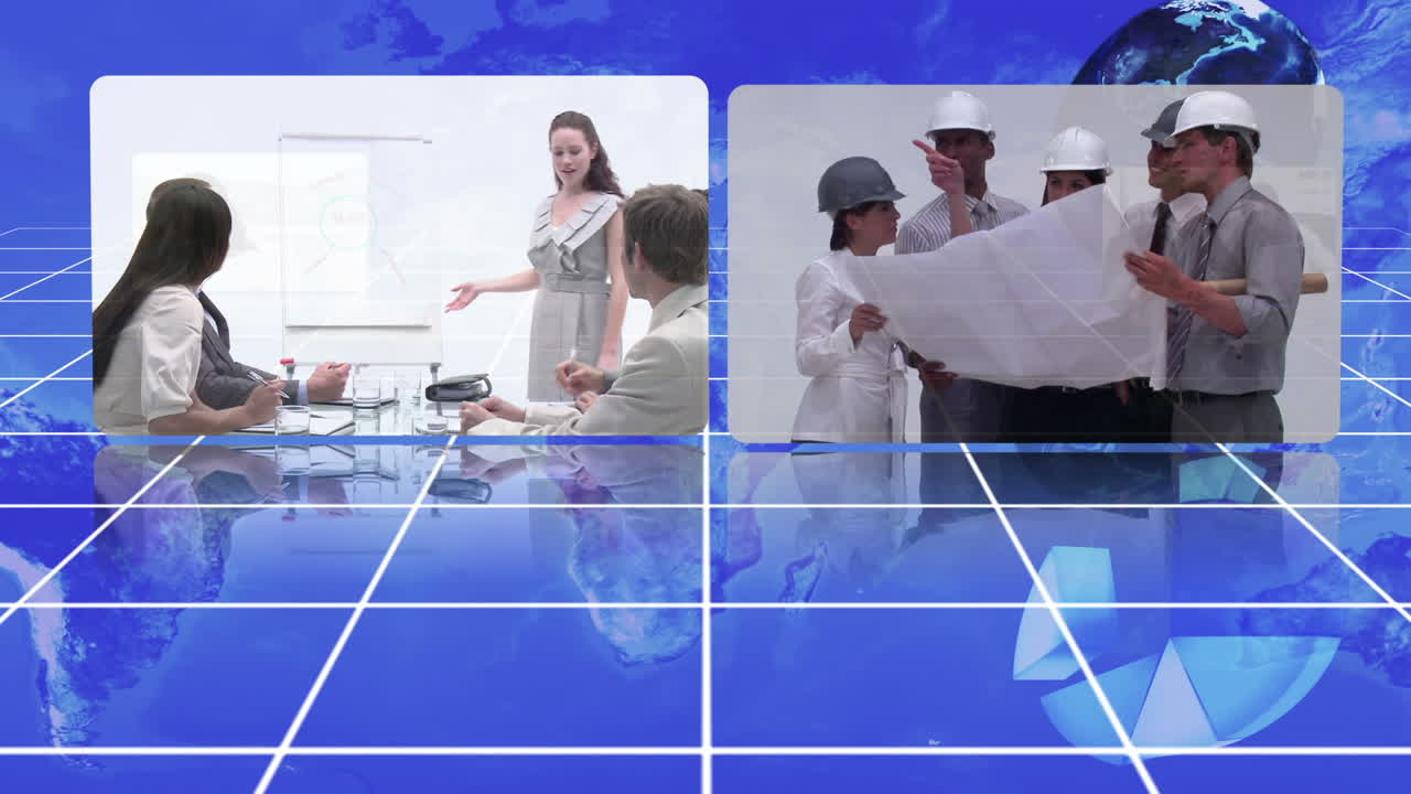 비즈니스 비디오 회전