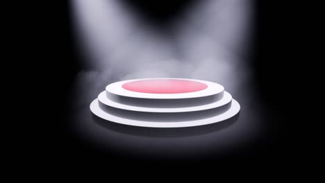 3d blank podium. product reclame. wit podium. award ceremony concept. 3d voetstuk. studio spotlight achtergrond. win award. 4k