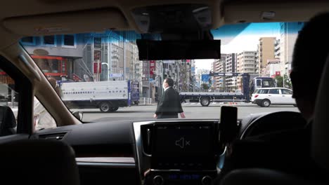 observing city traffic and pedestrians from a vehicle