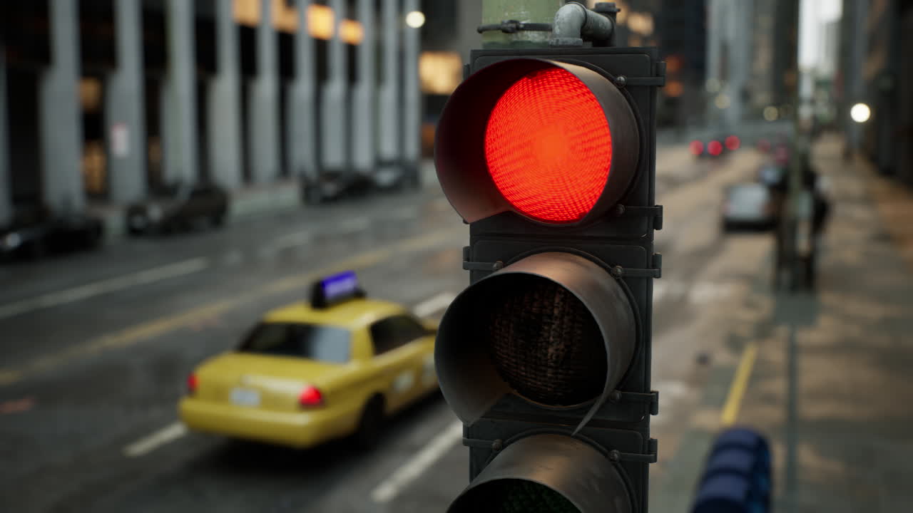 asombroso hiper lapso del centro de la ciudad