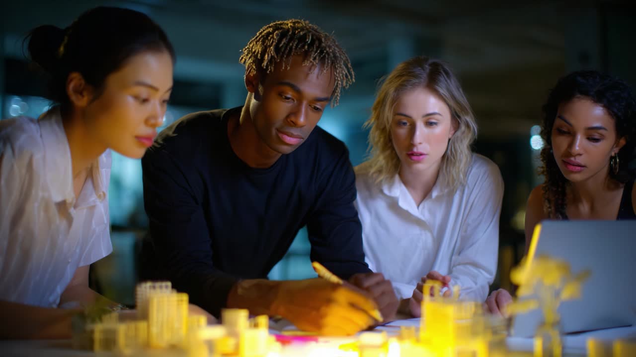 Diverse Team Collaborating on a Project