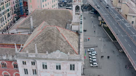 Ikonischer-Palazzo-San-Giorgio-In-Porto-Antico,-Genua,-Italien