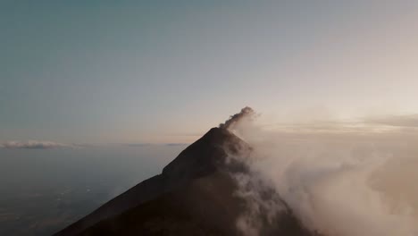 volcanic activity of fuego volcano in guatemala