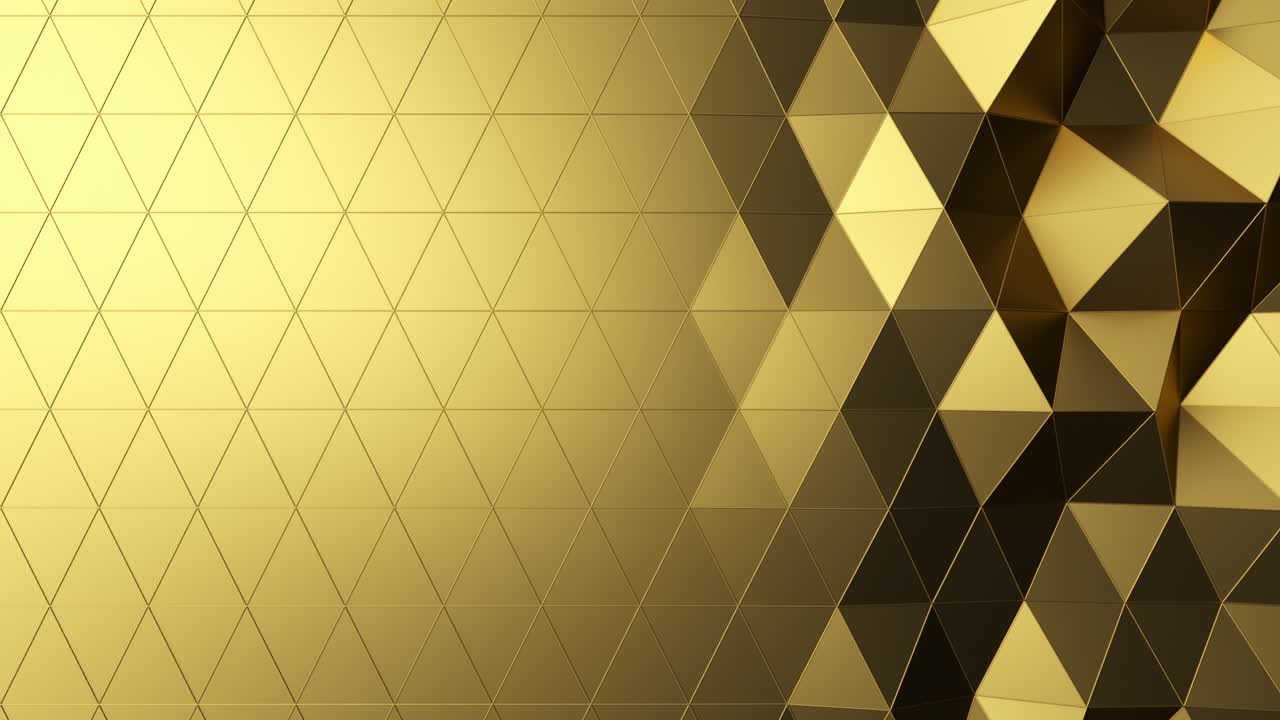금색 기하학적 삼각형 패턴