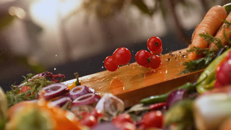 verduras recién picadas