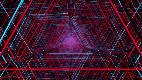 3d render animation abstract background, to show loop view going to triangle background, technology concept. creative design many line texture is moving abstract pattern fashionable background.