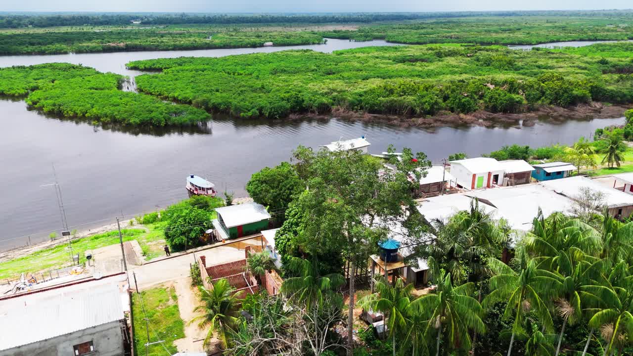 Housing Poverty, Remote Indigence Shelter, Municipal Community, Aerial