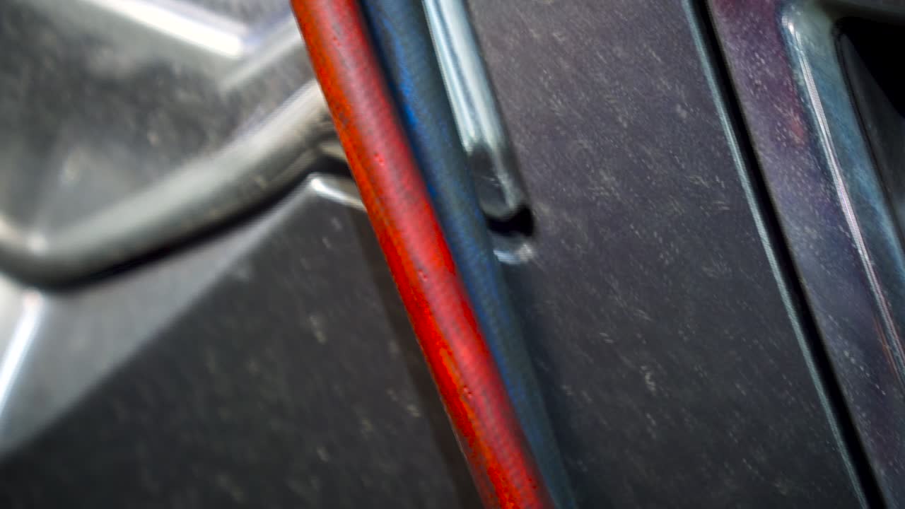 Close-up of a Car Engine Components