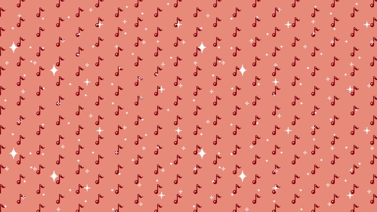 Modello di nota musicale Pixel Art
