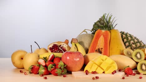 a vibrant assortment of various fresh fruits