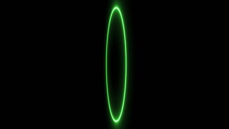 green ring glowing electric animation motion graphics